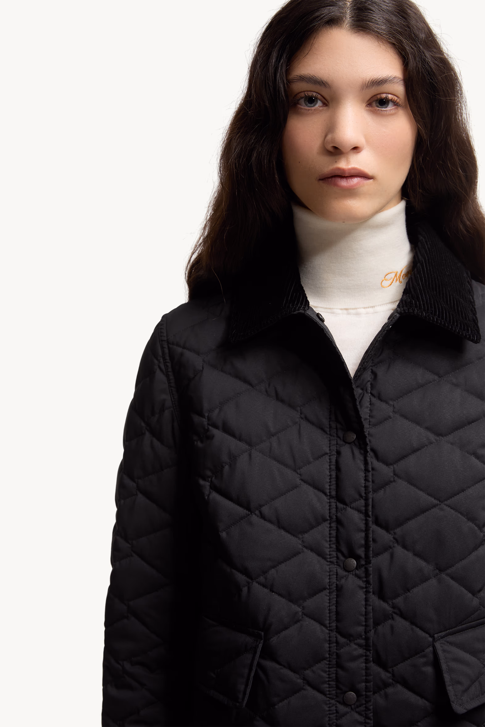 Citno Taffeta Short Down Jacket Women Black Moncler 7